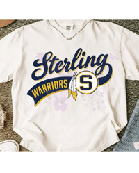 Retro Sterling Warriors(with logo) tee