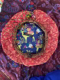 Beautiful Brocade Beret with vintage buttons Unnamed Product