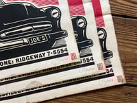 Image 5 of Joe's Auto Supply Mercury Linocut Print (red edition) FREE SHIPPING