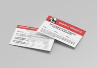 Image 1 of CARTE D’URGENCE – « Mon animal est seul à la maison »