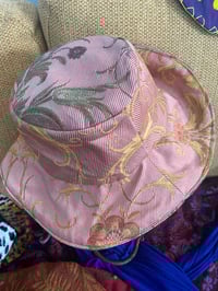 Rose Gold Brocade Brim Hat 