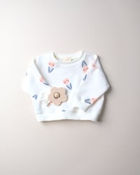 Image 1 of SWEAT CHARLIE - illustration fleurs | Certifié Oeko-Tex