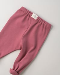 Image 2 of LEGGING ALMA côtelé bordeaux | Coton biologique