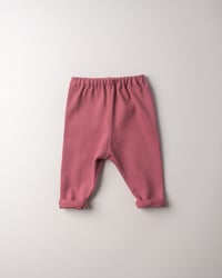 Image 1 of LEGGING ALMA côtelé bordeaux | Coton biologique