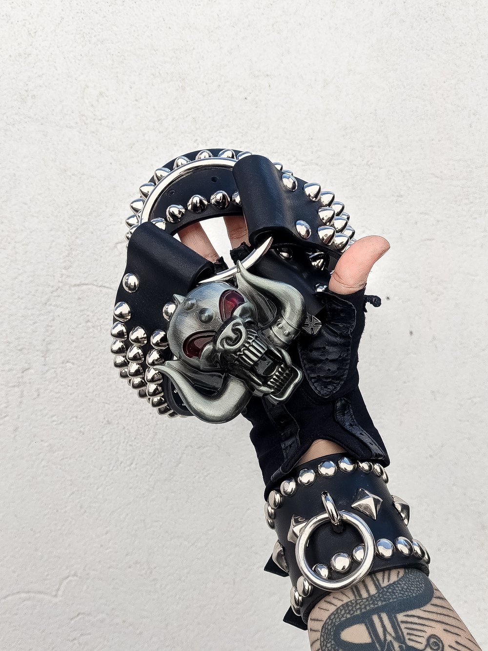 DISTURBIO DE CROMO Leather Belt