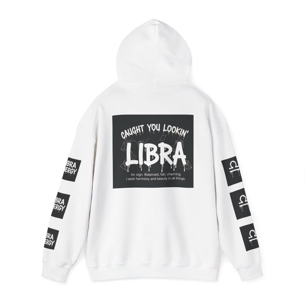 Image of Libra Zodiac Hoodie — "All Eyes on Libra" Graphic Astrology Sweatshirt