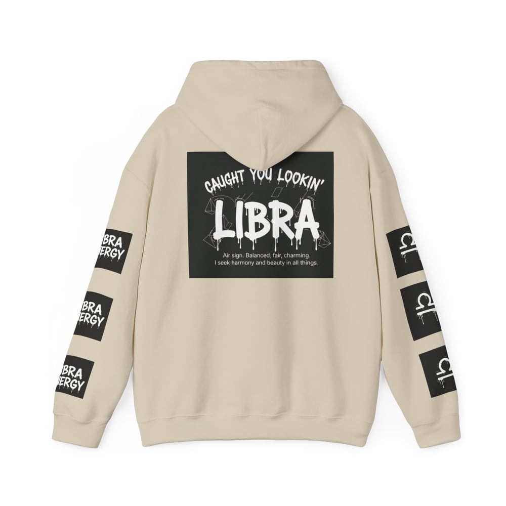 Image of Libra Zodiac Hoodie — "All Eyes on Libra" Graphic Astrology Sweatshirt