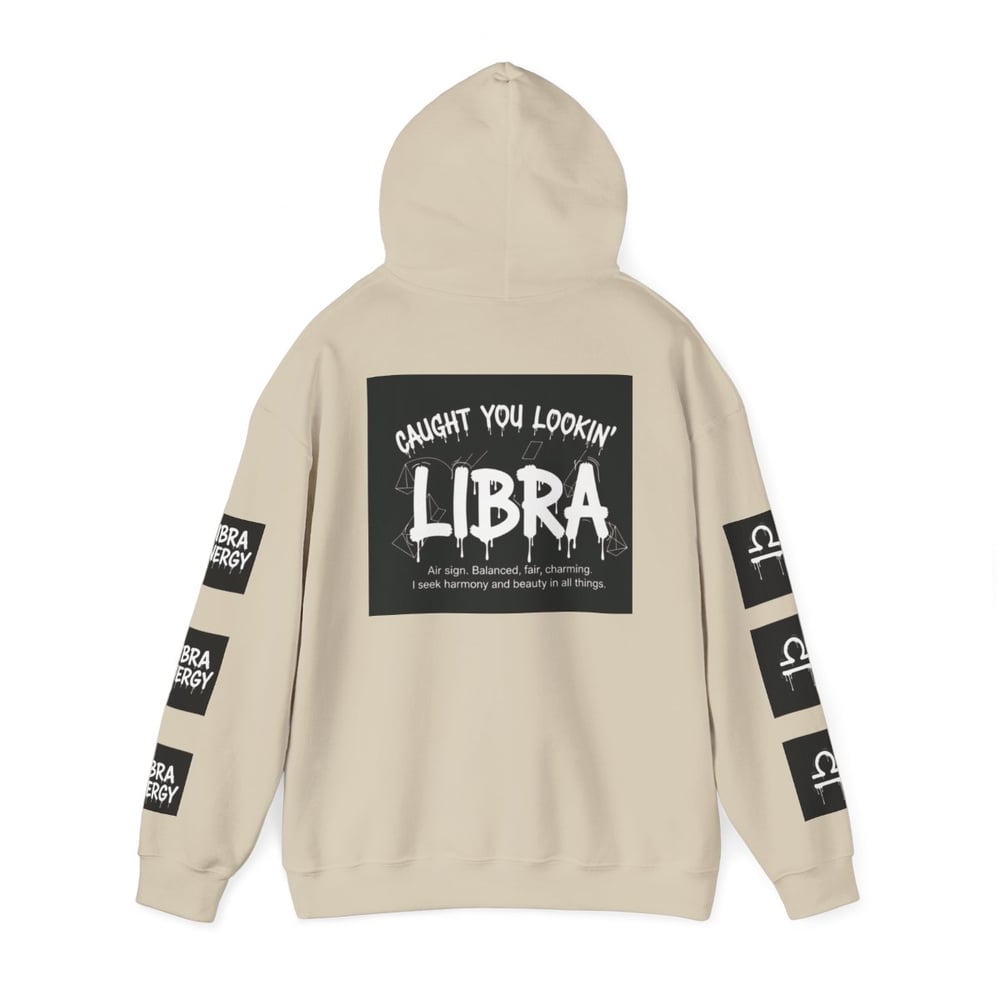 Image of Libra Zodiac Hoodie — "All Eyes on Libra" Graphic Astrology Sweatshirt