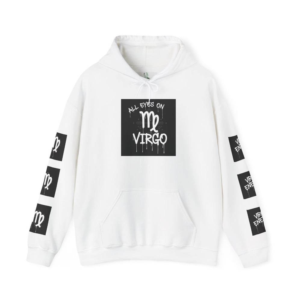 Image of Virgo Zodiac Hoodie – "All Eyes on Virgo" Astrological Sweatshirt