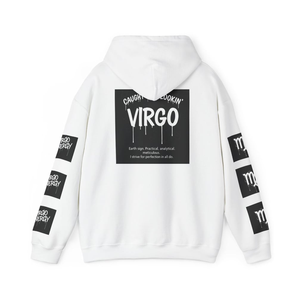 Image of Virgo Zodiac Hoodie – "All Eyes on Virgo" Astrological Sweatshirt
