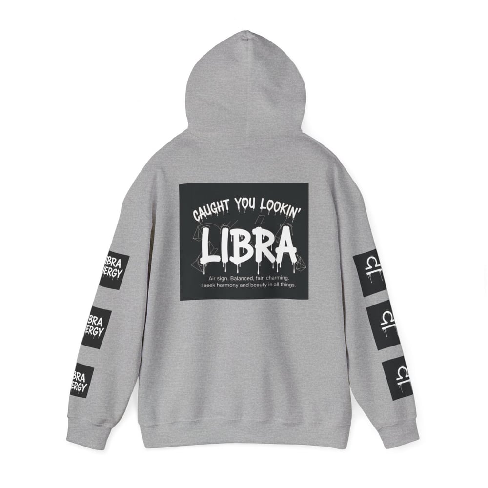 Image of Libra Zodiac Hoodie — "All Eyes on Libra" Graphic Astrology Sweatshirt