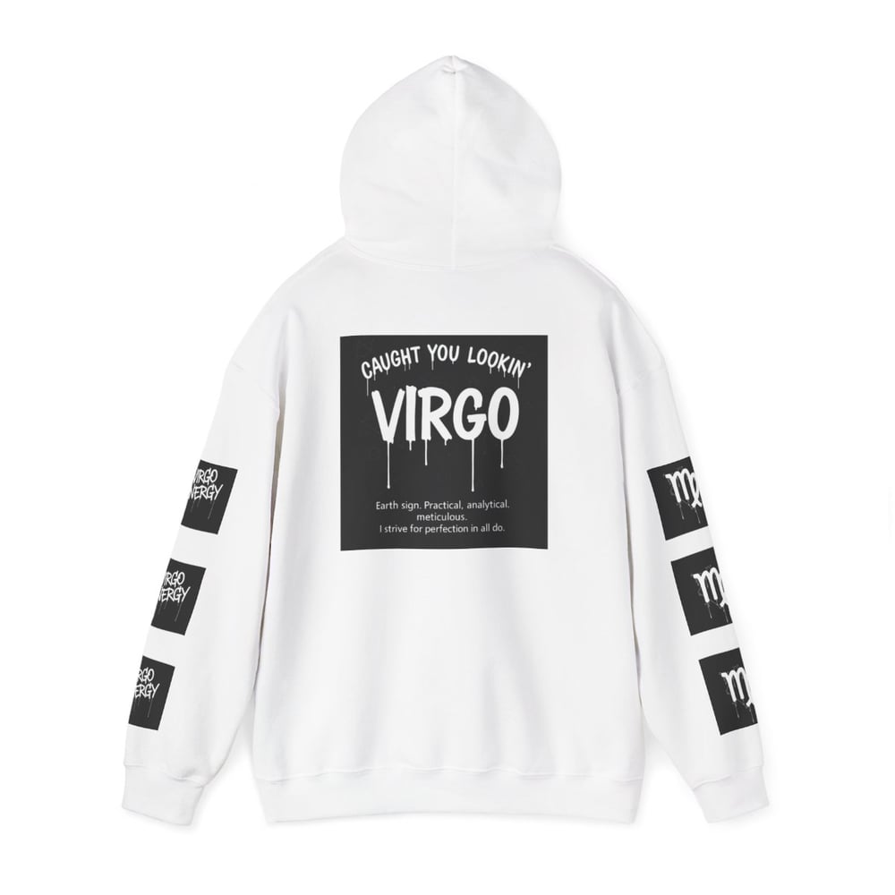 Image of Virgo Zodiac Hoodie – "All Eyes on Virgo" Astrological Sweatshirt
