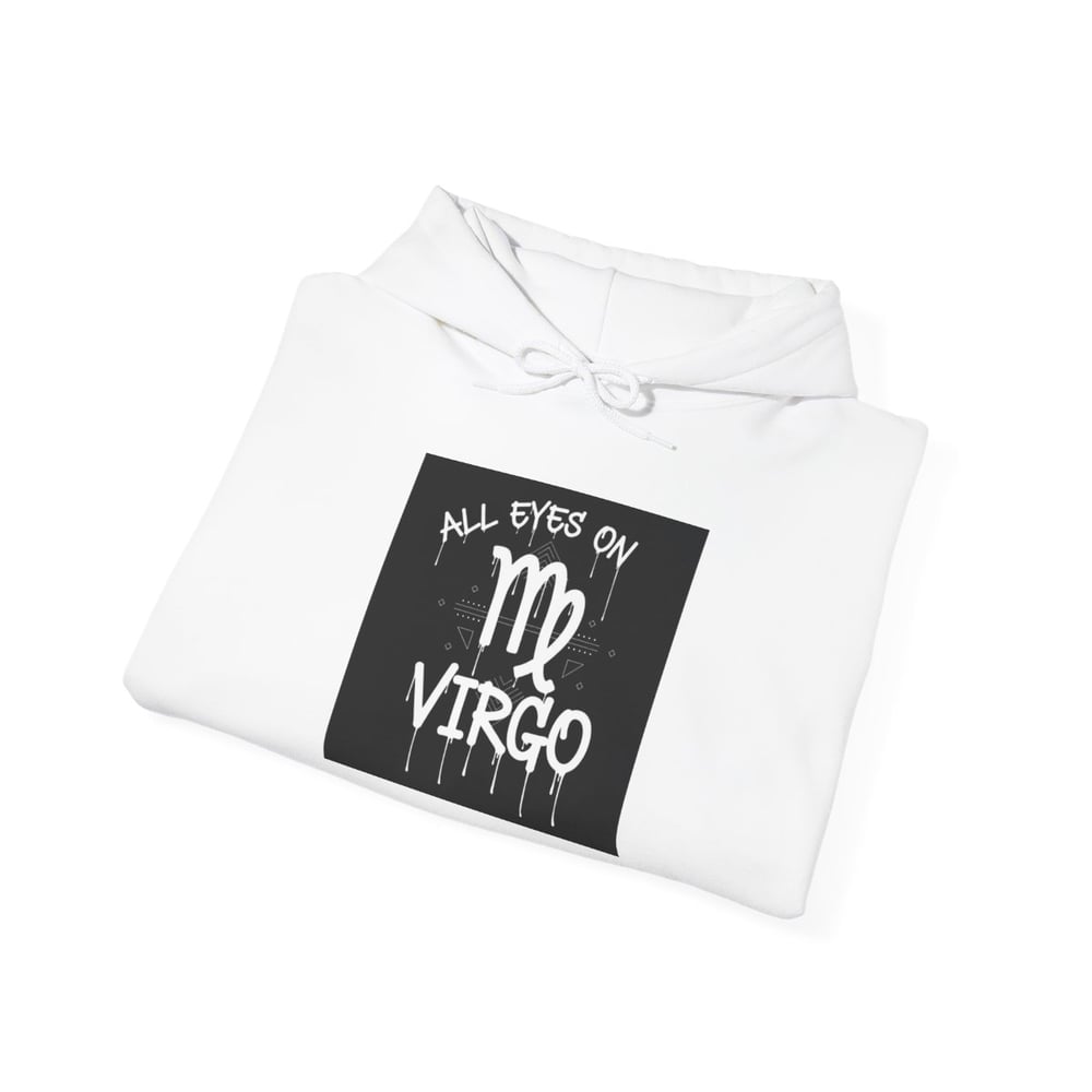 Image of Virgo Zodiac Hoodie – "All Eyes on Virgo" Astrological Sweatshirt