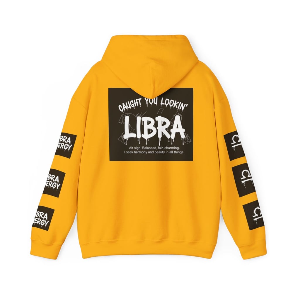 Image of Libra Zodiac Hoodie — "All Eyes on Libra" Graphic Astrology Sweatshirt