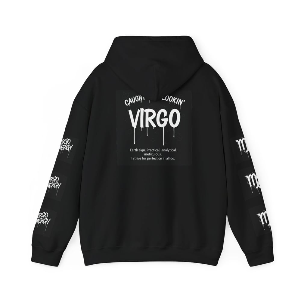Image of Virgo Zodiac Hoodie – "All Eyes on Virgo" Astrological Sweatshirt