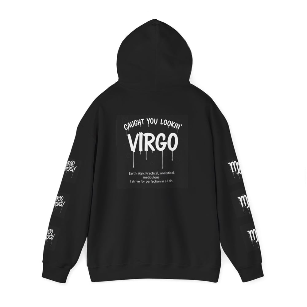 Image of Virgo Zodiac Hoodie – "All Eyes on Virgo" Astrological Sweatshirt