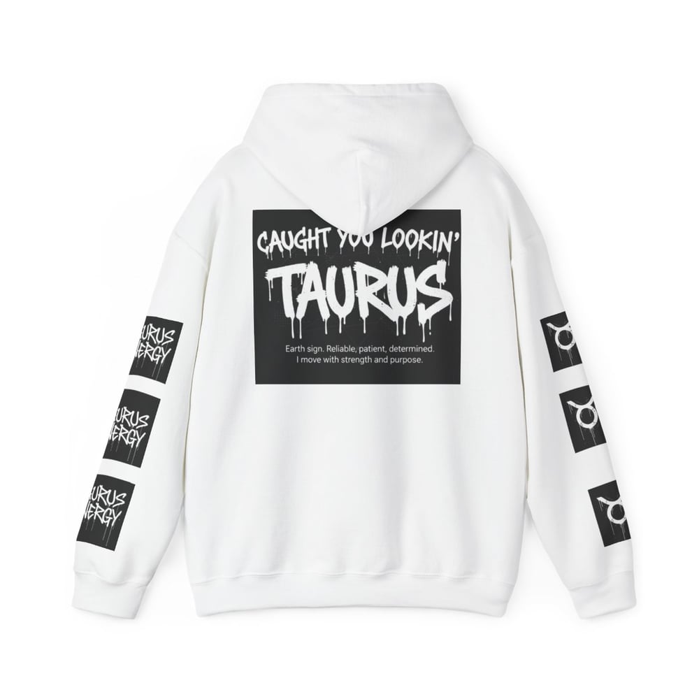 Image of Taurus Zodiac Hoodie — "All Eyes On Taurus" Graphic Hooded Sweatshirt