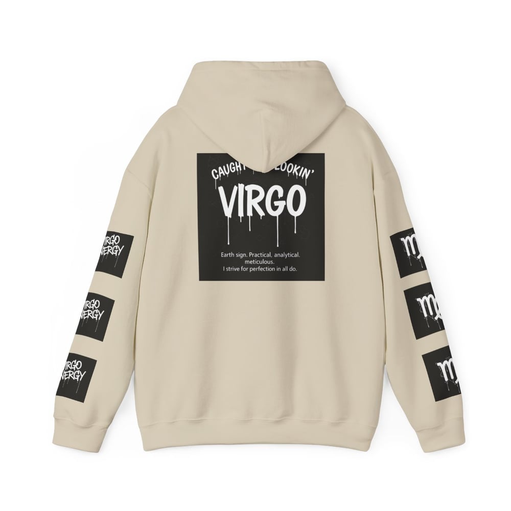 Image of Virgo Zodiac Hoodie – "All Eyes on Virgo" Astrological Sweatshirt