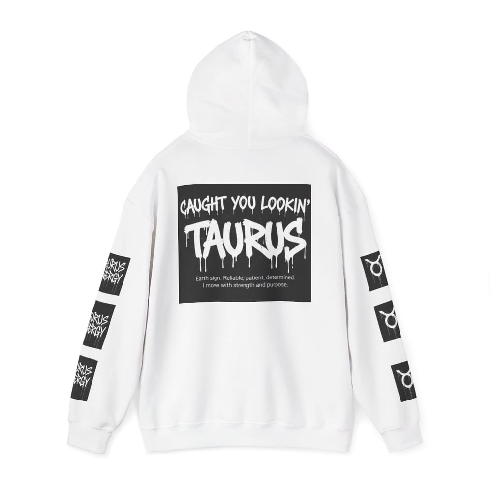 Image of Taurus Zodiac Hoodie — "All Eyes On Taurus" Graphic Hooded Sweatshirt