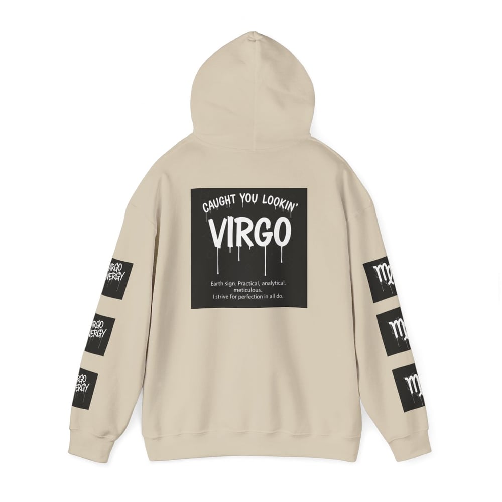 Image of Virgo Zodiac Hoodie – "All Eyes on Virgo" Astrological Sweatshirt