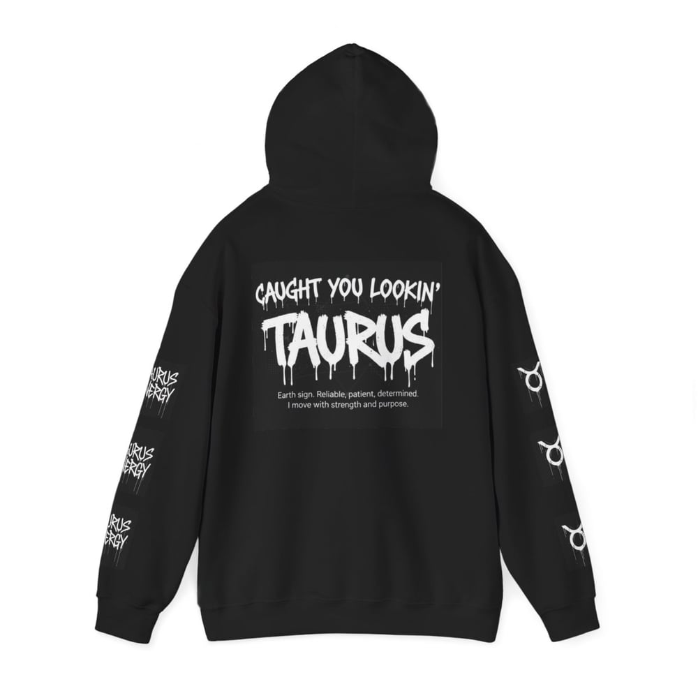 Image of Taurus Zodiac Hoodie — "All Eyes On Taurus" Graphic Hooded Sweatshirt