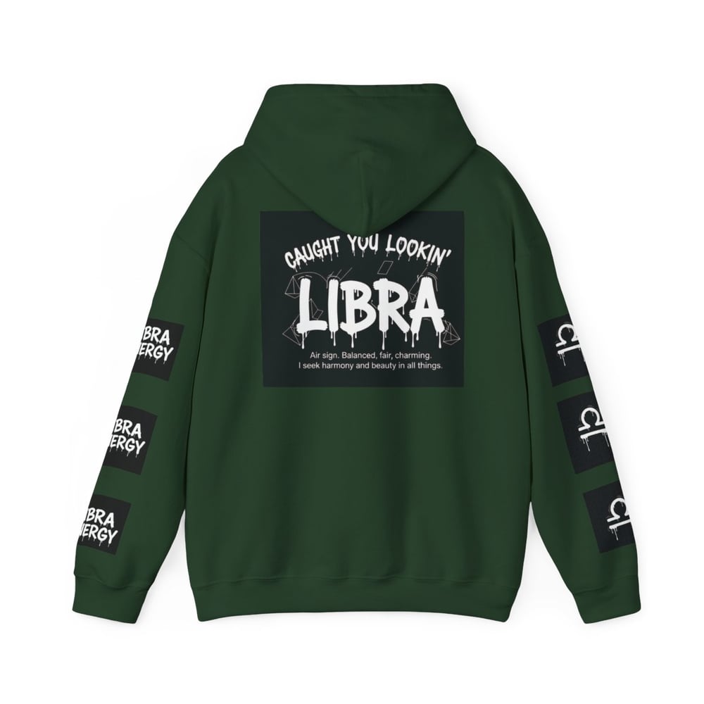 Image of Libra Zodiac Hoodie — "All Eyes on Libra" Graphic Astrology Sweatshirt