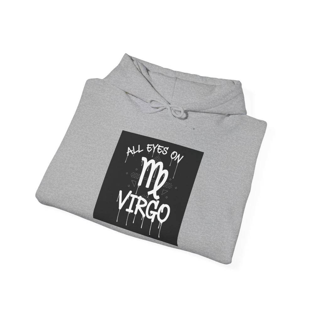 Image of Virgo Zodiac Hoodie – "All Eyes on Virgo" Astrological Sweatshirt