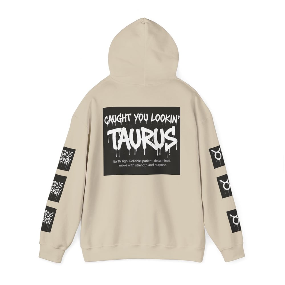 Image of Taurus Zodiac Hoodie — "All Eyes On Taurus" Graphic Hooded Sweatshirt