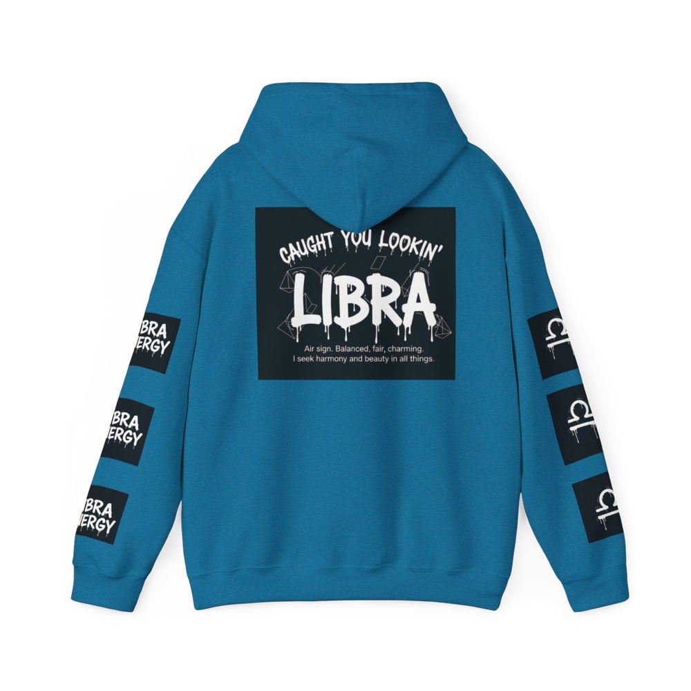 Image of Libra Zodiac Hoodie — "All Eyes on Libra" Graphic Astrology Sweatshirt