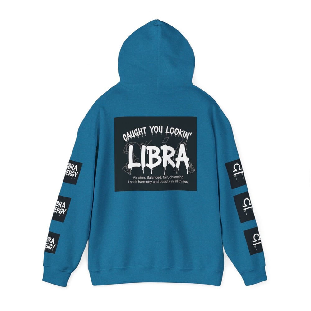 Image of Libra Zodiac Hoodie — "All Eyes on Libra" Graphic Astrology Sweatshirt