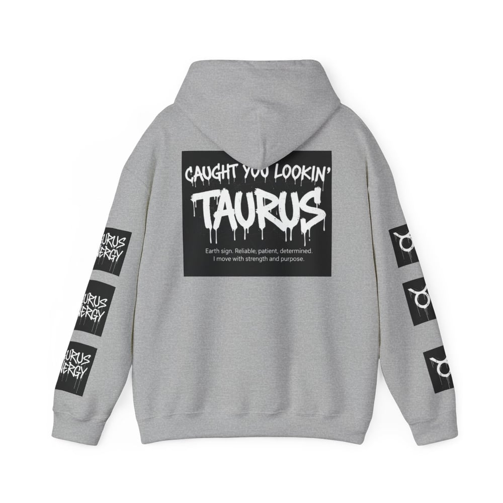Image of Taurus Zodiac Hoodie — "All Eyes On Taurus" Graphic Hooded Sweatshirt