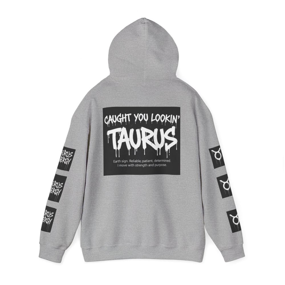 Image of Taurus Zodiac Hoodie — "All Eyes On Taurus" Graphic Hooded Sweatshirt