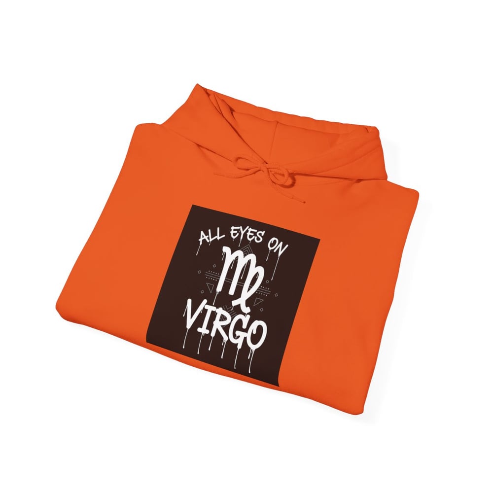 Image of Virgo Zodiac Hoodie – "All Eyes on Virgo" Astrological Sweatshirt