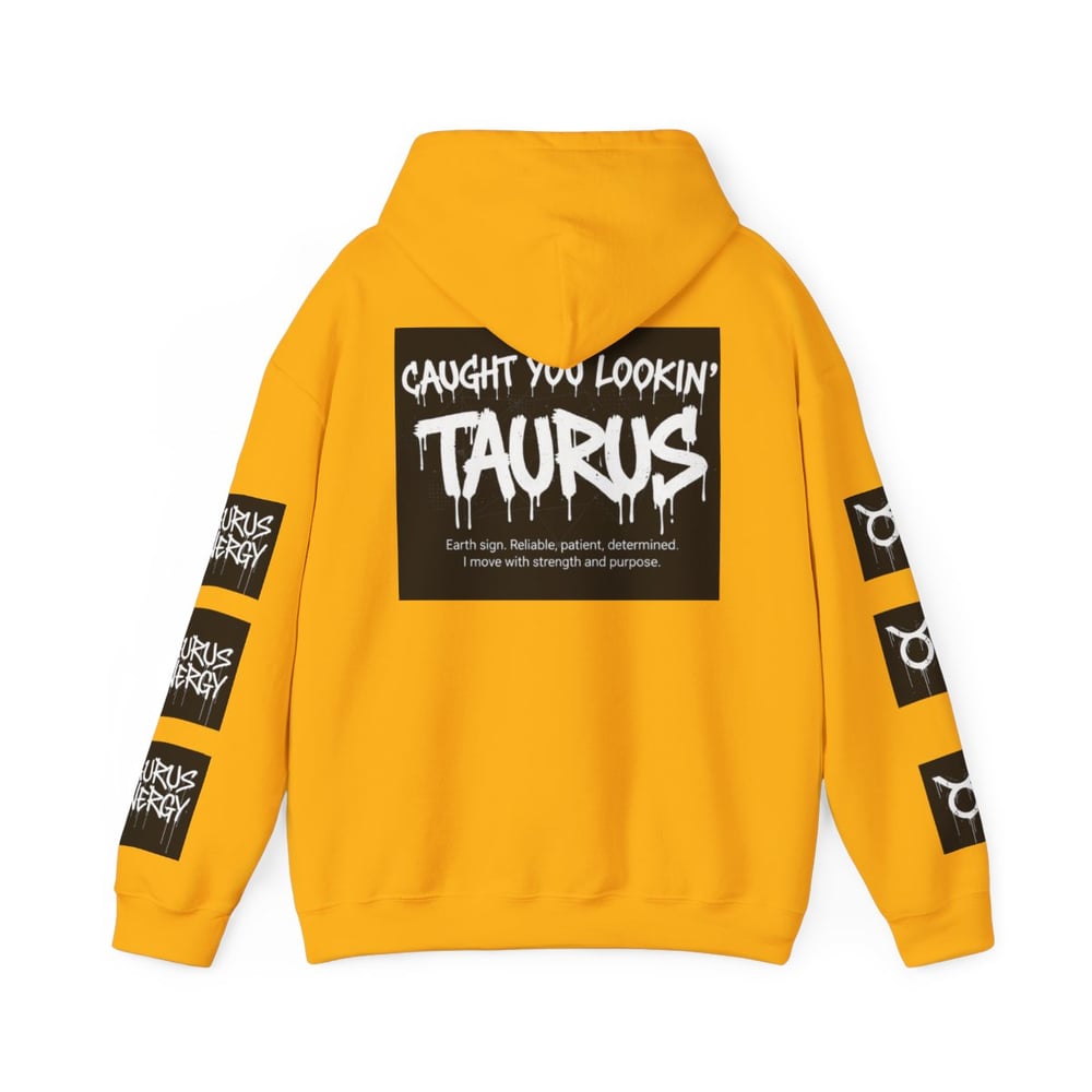 Image of Taurus Zodiac Hoodie — "All Eyes On Taurus" Graphic Hooded Sweatshirt