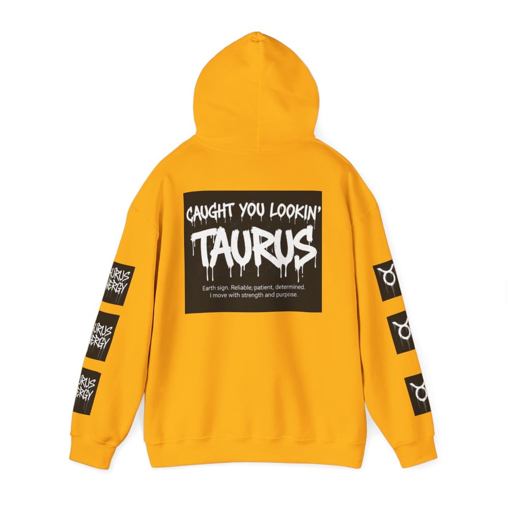 Image of Taurus Zodiac Hoodie — "All Eyes On Taurus" Graphic Hooded Sweatshirt
