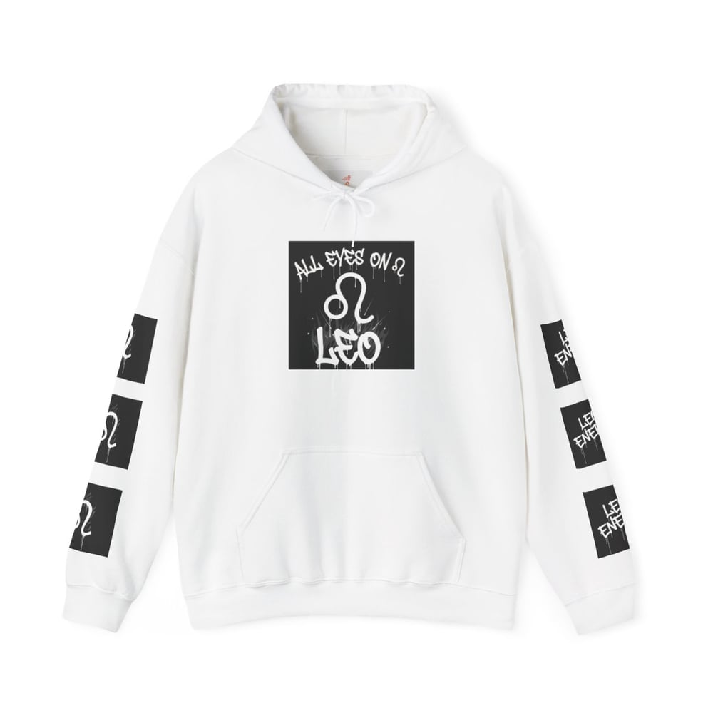 Image of Leo Zodiac Hoodie – "Caught Lookin'" Astrological Birthday Pullover