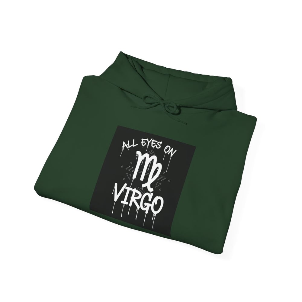 Image of Virgo Zodiac Hoodie – "All Eyes on Virgo" Astrological Sweatshirt