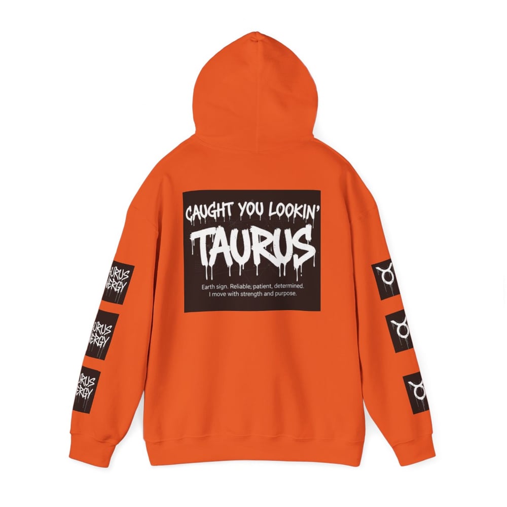 Image of Taurus Zodiac Hoodie — "All Eyes On Taurus" Graphic Hooded Sweatshirt