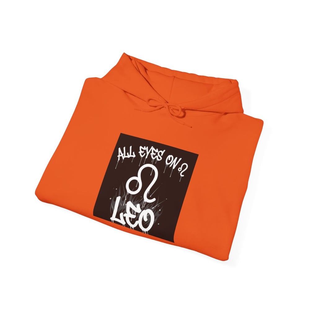 Image of Leo Zodiac Hoodie – "Caught Lookin'" Astrological Birthday Pullover