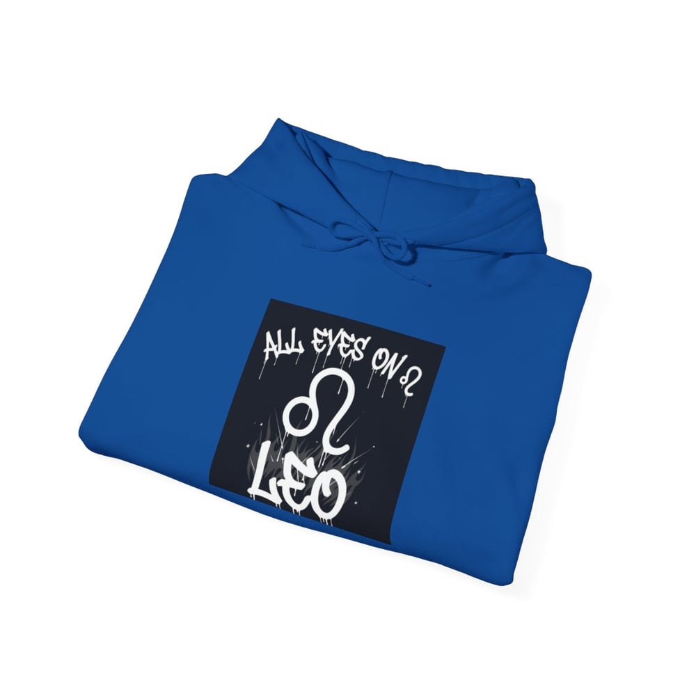 Image of Leo Zodiac Hoodie – "Caught Lookin'" Astrological Birthday Pullover