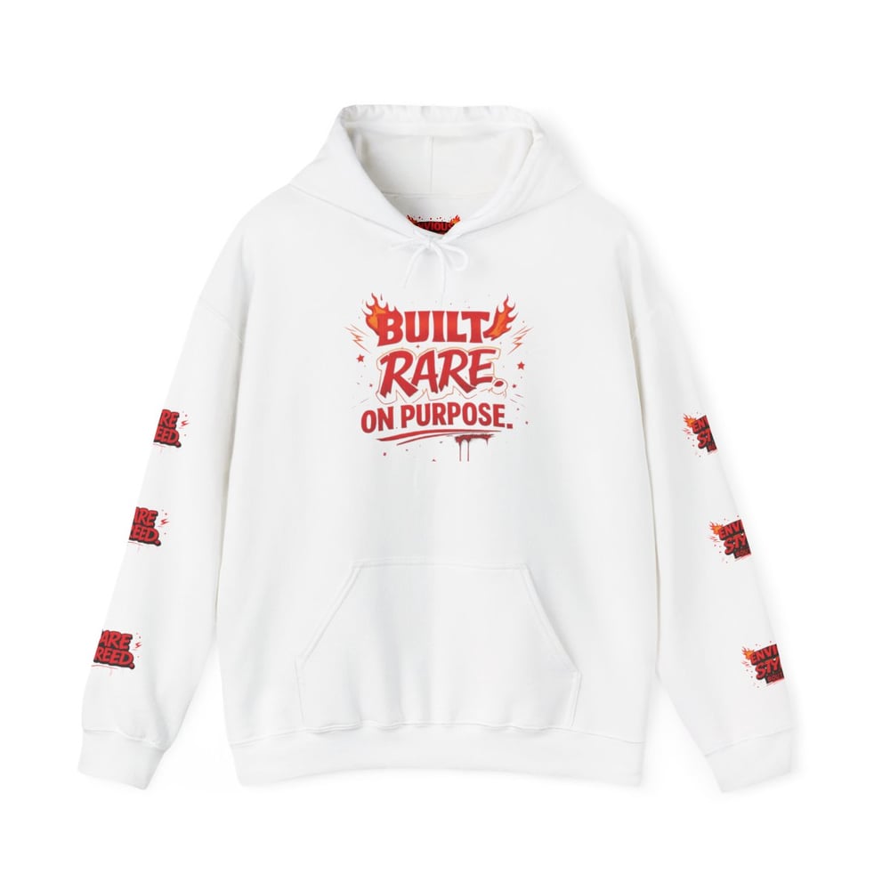 Image of Built Rare On Purpose Hoodie — “Not Made to Blend” Graphic Streetwear