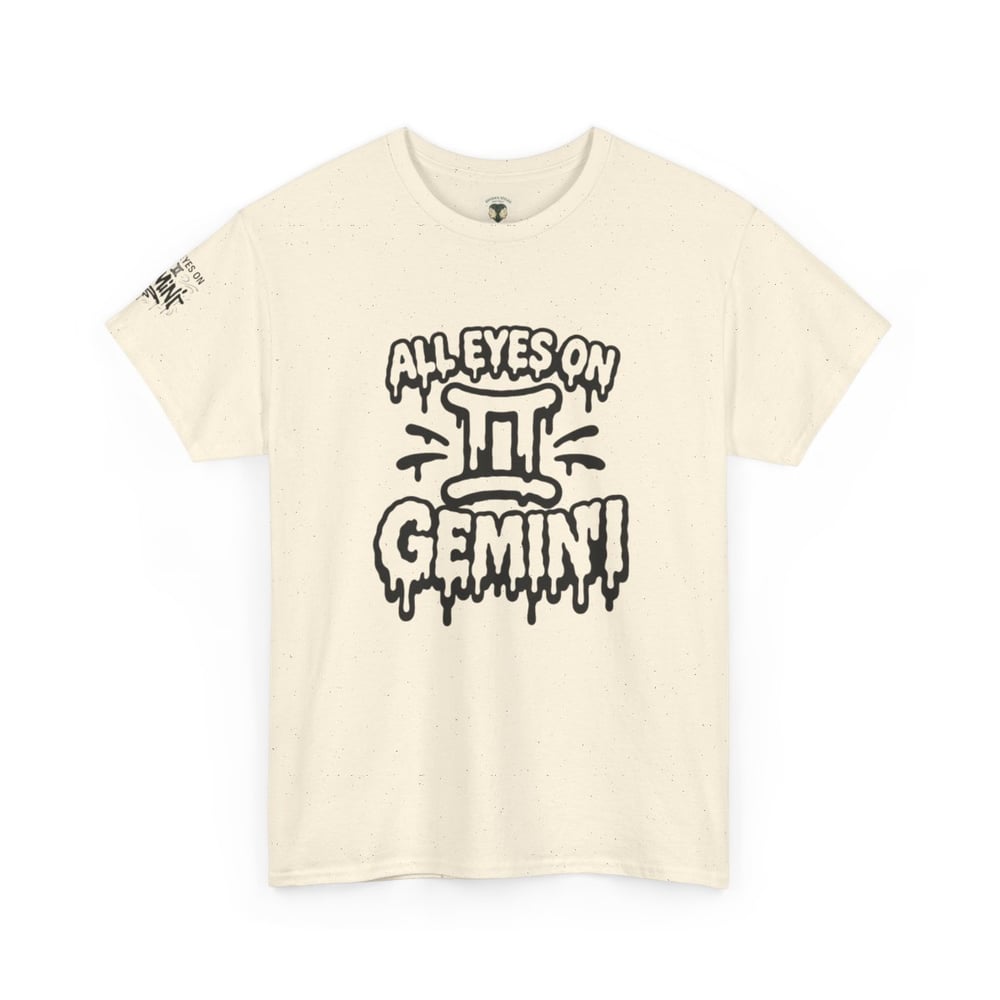 Image of Gemini Zodiac T-Shirt — "All Eyes on Gemini" / "Caught You Lookin' Gemini" Astrologer Tee