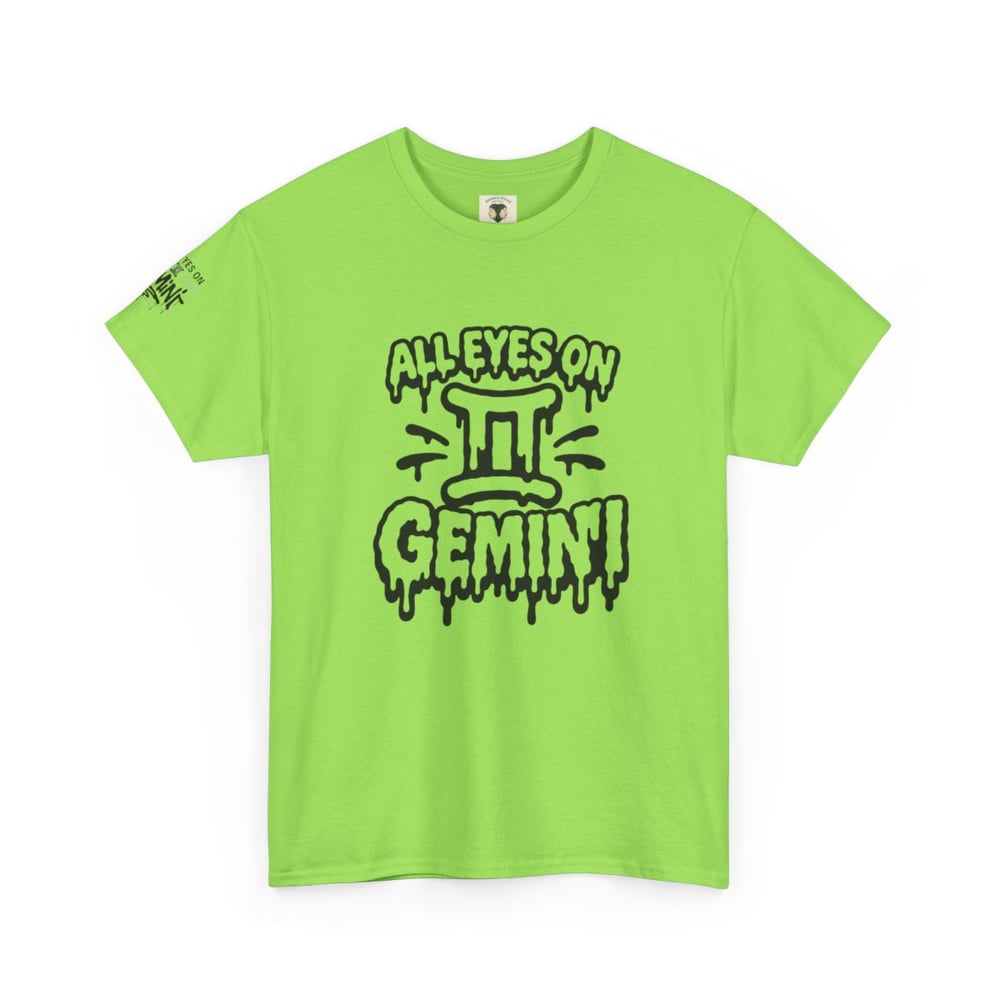 Image of Gemini Zodiac T-Shirt — "All Eyes on Gemini" / "Caught You Lookin' Gemini" Astrologer Tee