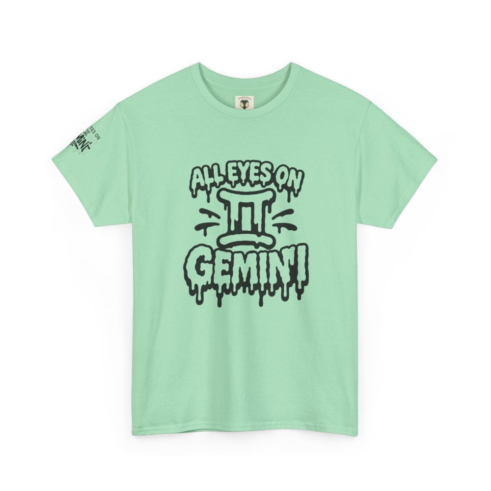 Image of Gemini Zodiac T-Shirt — "All Eyes on Gemini" / "Caught You Lookin' Gemini" Astrologer Tee