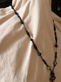 Image 8 of Black Skull and Key Necklace - FREE SHIPPING