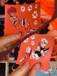 Image 1 of Neil & Andrew Vinyl Stickers | All for the Game