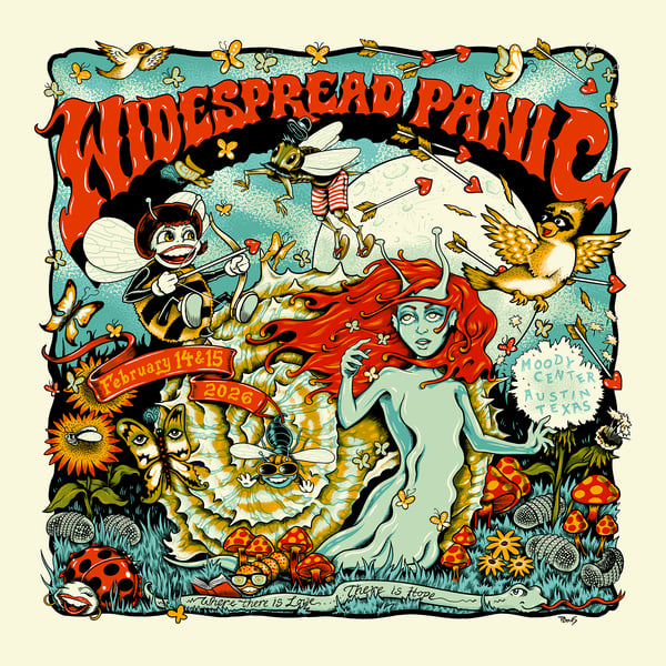 Image of Widespread Panic, Austin 2026 official show poster