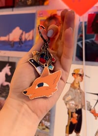 Image 3 of Gregg Double Wooden Keychain | Night in the Woods
