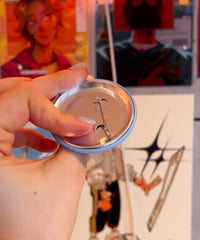 Image 3 of Wolpertinger Plush Wings Button