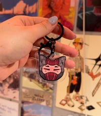 Image 2 of Clancy Cat-Head Shaped Keychain | Twenty One Pilots 